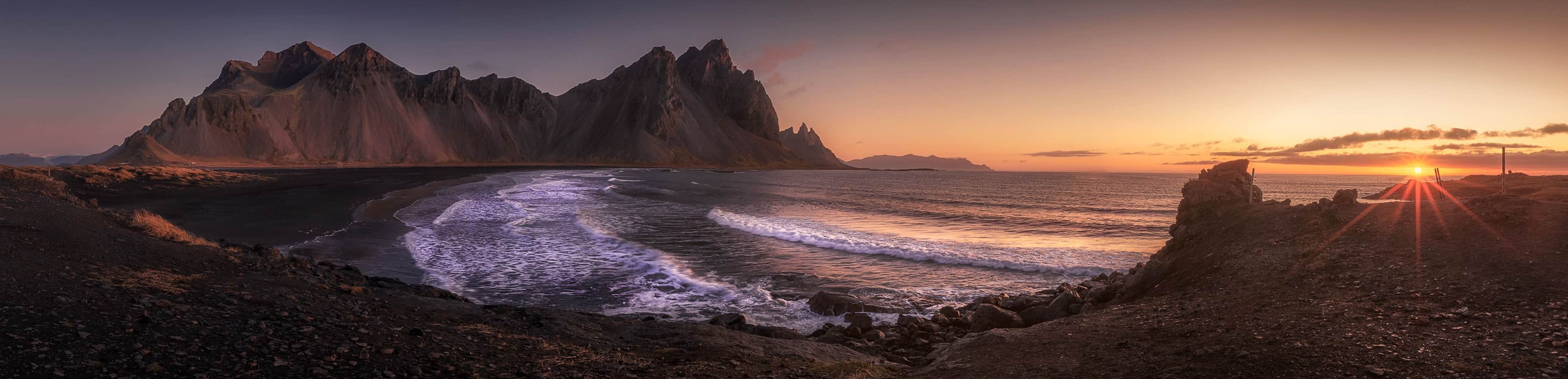 Marika Greco panoramica tramonto viaggio fotografico islanda