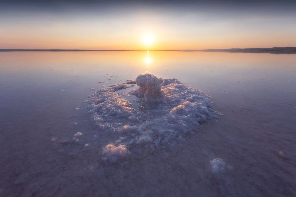 tramonto lago salato viaggio fotografico cappadocia