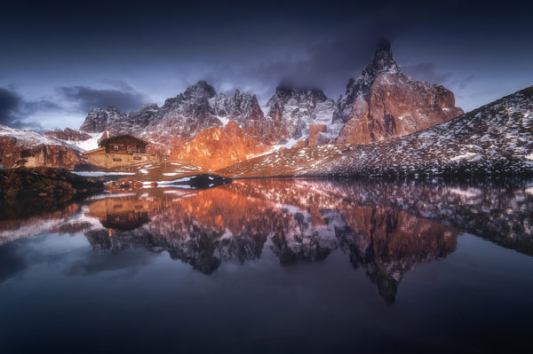 tramonto in montagna tra le belle foto