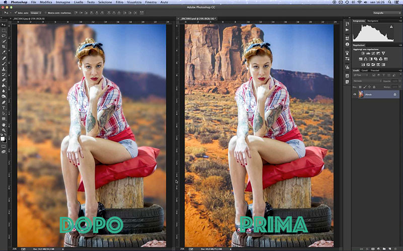 tutorial photoshop, come sfocare lo sfondo foto,