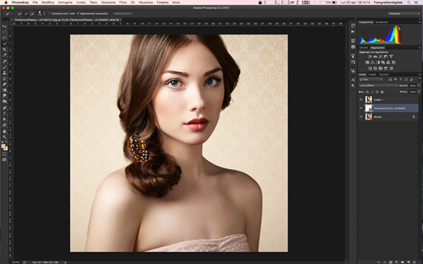 Come applicare una texture ad un ritratto, tutorial photoshop