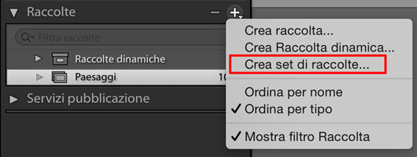 Le raccolte di Lightroom, tutorial Lightroom, fotoritocco