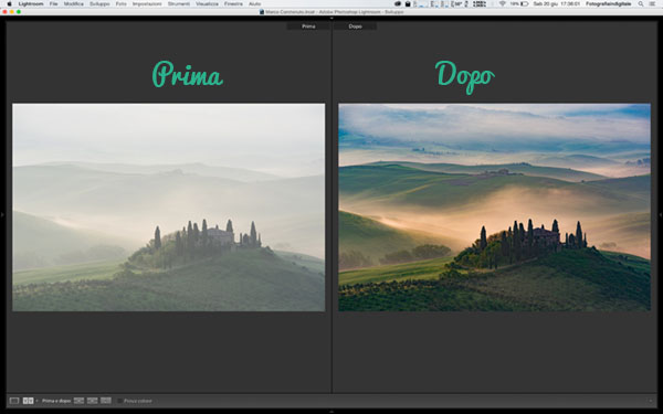 filtro rimozione foschia, novità Lightroom CC