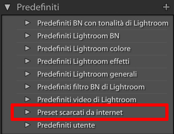 Come installare i preset di Lightroom, tutorial lightroom