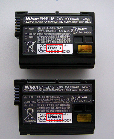 Nikon d500, cambio batteria, problema batteria, EN-EL 15, 