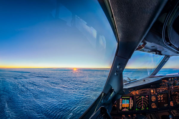 Martijn Kort, cabina aereo