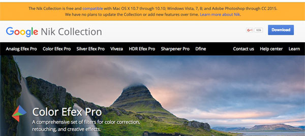 Google, nik color efex, suite Nik color