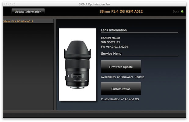 sigma firmware 2.00, aggiornamento firmware sigma