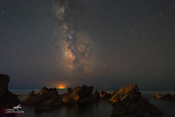 obiettivo per la fotografia notturna della via lattea