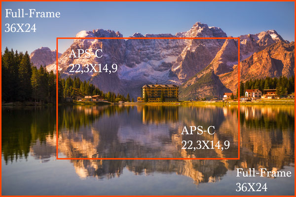 differenza tra sensore full frame e apsc Sensore full frame - sensore apsc - corso base fotografia online con attestato