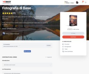 corso di base per diventare fotografo professionista