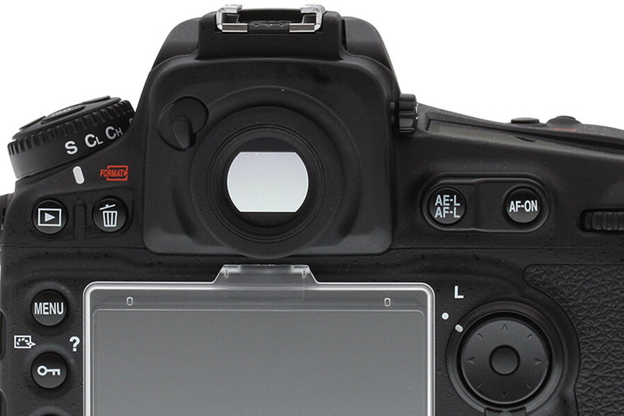 mirino della fotocamera Mirino di una fotocamera