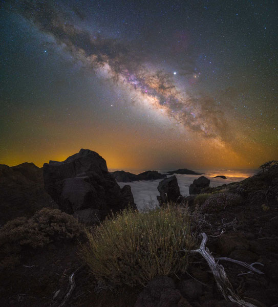 obiettivo fotografare via lattea ripresa viaggio fotografico la palma