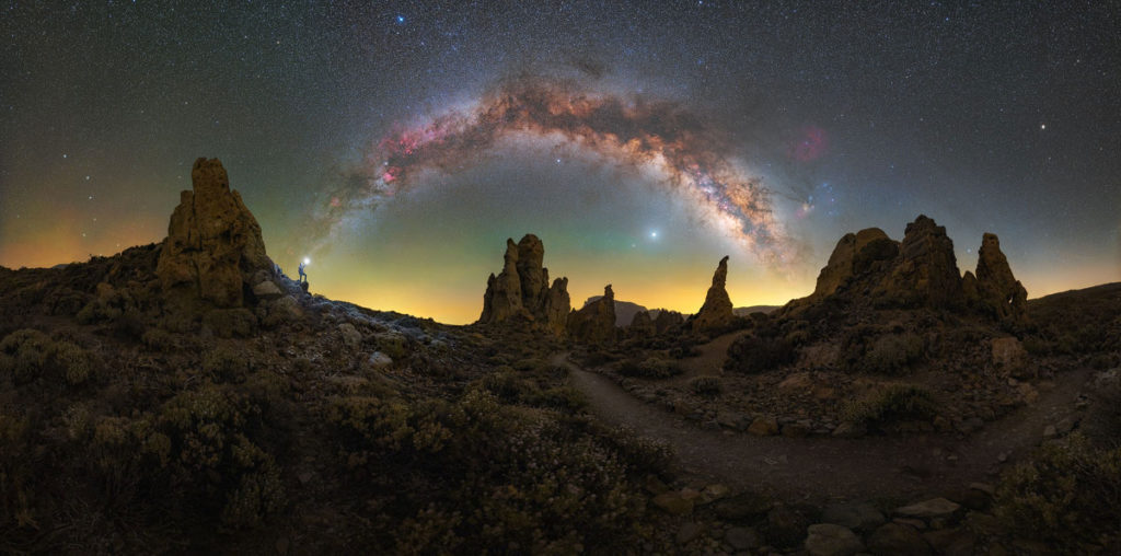 via lattea fotografata con l'astroinseguitore