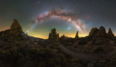 via lattea fotografata con l'astroinseguitore