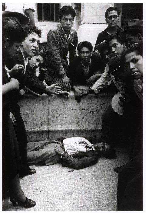 First fatality on the day of the presidential elections, Mexico City - Robert Capa