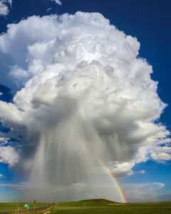 fotografare l'arcobaleno dopo la pioggia