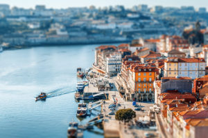 effetto modellino con obiettivo Tilt-Shift