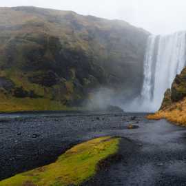 Colori, nebbia a Skogafoss