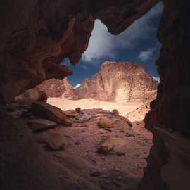 cornice naturale deserto wadi rum