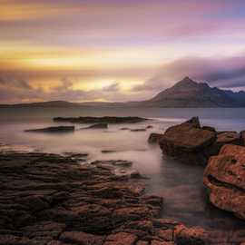 Spiaggia di Elgol al tramonto