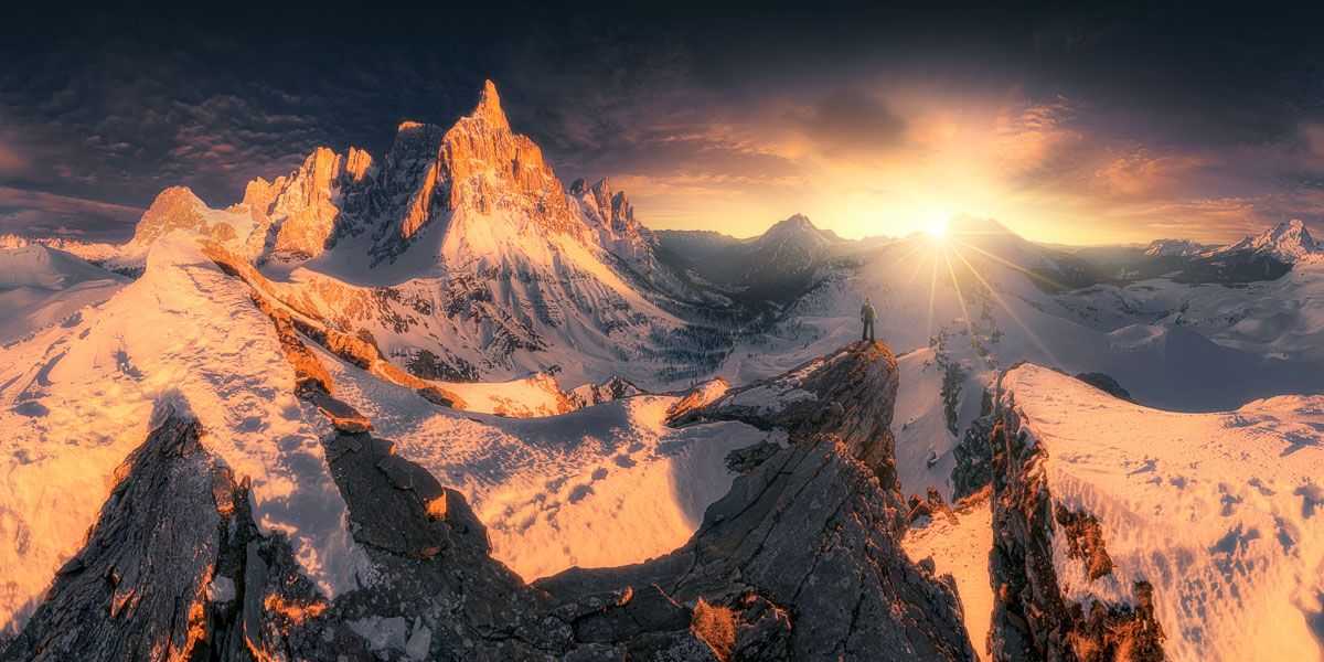 San Martino di Castrozza innevata