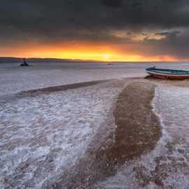 Chott el-Jerid al tramonto