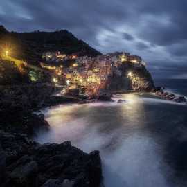 Ora blu a Manarola