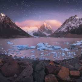 Laguna Torre di notte