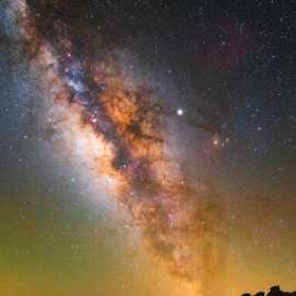 La via lattea vista da La Palma