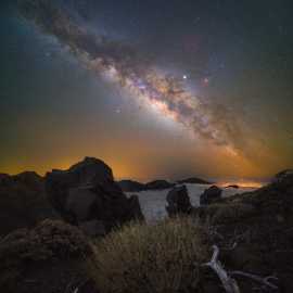 La via lattea da Roque De Los Muchachos