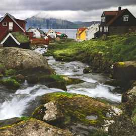 Tjornuvik-village