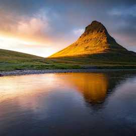 tramonto al Kirkjufell 