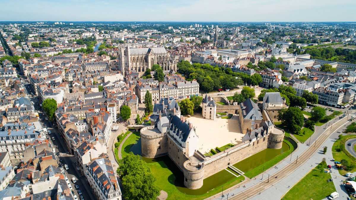 Vista dall'alto di Nantes