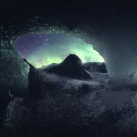  Sólheimajökull ghiacciaio aurora boreale 