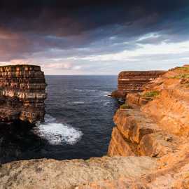 tramonto scogliera Downpatrick Head 