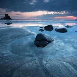 Talisker Bay all'ora blu